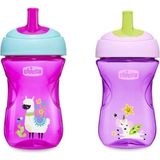 Chicco Pipetli Eğitim Bardağı (Pembe/mor) - Çok Renkli