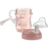 Chicco Yarı Yumuşak Uçlu Alıştırma Bardağı 6+ Ay 200 ml Kız (2 Adet)