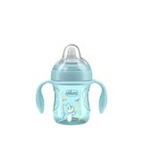 Chicco Yumuşak Uçlu 4+ Ay Bebek Alıştırma Bardağı - Mavi