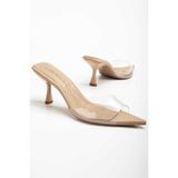 CHİCELLA SHOES Bellezza Şeffaf Sivri Burun Kadın Terlik