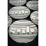 Chichi Home Nido 6 Parça Porselen Pasta ve Kahvaltılık Seti 19 cm