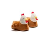 Chicken Kadın, Garson Boy Hayvanlı Panduf Kahverengi 36/41