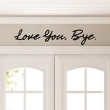 ChicOasis Love You Bye Ahşap Tabelalar Duvar Dekoru 80 cm Siyah Modern Ev Dekoru Benzersiz Ahşap Giriş Koridor Duvar Sanatı Süslemeleri Ekspres Aşk ve Sıcaklık Aile İşareti