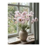 Chicom 60 cm 4 Dallı Tüylü Dokulu Yapay Gelincik Çiçeği
