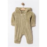 Chicsy Baby Kışlık Tatlı Çift Fermuarlı Kapüşonlu Peluş Bebek Tulum