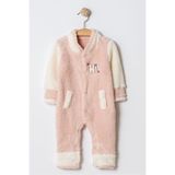 Chicsy Baby Kışlık Tatlı Welsoft Hi Yazılı Nakışlı Fermuarlı Alttan Çıtçıtlı Bebek Tulum