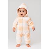 Chicsy Baby Somon Renkli Kışlık Tatlı Peluş Welsoft Tulum Pamuklu Uzun Kollu - 9 - 12 Ay