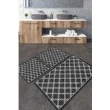 Chilai Home 3Lü Set Banyo Paspası Kaymaz Tabanlı Klozet Takımı