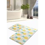 Chilai Home Ananas 2'li Set Banyo Halısı Yıkanabilir, Kaymaz Taban Djtbanyo - Renkli - 4975
