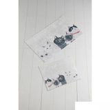 Chilai Home Angry Cats Djt 2'li Set Banyo Halısı