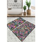 Chilai Home Antoryum Djt 3'lü Set Banyo Paspası Kaymaz Tabanlı Banyo Halısı Klozet Takımı