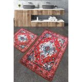 Chilai Home Authentic Djt 2'li Yıkanabilir Kaymaz Taban Banyo Halısı