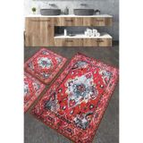 Chilai Home Authentic Djt 3'lü Set Yıkanabilir Kaymaz Taban Banyo Halısı