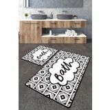 Chilai Home Balneo Djt 2'li Set Banyo Paspası Kaymaz Tabanlı Banyo Halısı Klozet Takımı