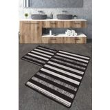 Chilai Home Barcode Djt 2'li Set Banyo Paspası Kaymaz Tabanlı Banyo Halısı Klozet Takımı