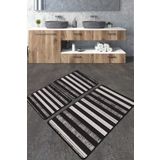Chilai Home Barcode Djt 3'lü Set Banyo Paspası Kaymaz Tabanlı Banyo Halısı Klozet Takımı