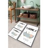 Chilai Home Bathtub Djt 3'lü Set Banyo Halısı