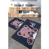 Chilai Home Bera Banyo Halısı Djt 2li Set Yıkanabilir, Kaymaz Taban Banyo