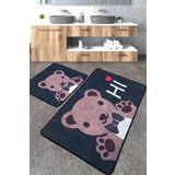 Chilai Home Bera Djt 2'li Set Yıkanabilir Kaymaz Taban Banyo Halısı