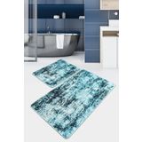Chilai Home Blue Light Djt 2li Set Banyo Halısı Klozet Takımı Paspas Seti