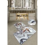 Chilai Home Blur 2'li Set Paspas Yıkanabilir Kaymaz Taban Klozet Takımı