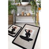Chilai Home Bonnetra 2'li Set Banyo Halısı Djtbanyo - Renkli