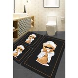 Chilai Home Bornouse 3lü Set Banyo Halısı Djt