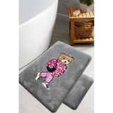 Chilai Home Boss Bear Kaymaz Taban Peluş Banyo Paspası 60X100 50X60 cm