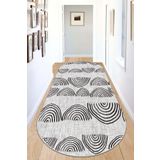 Chilai Home Buckle Grey Oval Dekoratif Halı Djt, 100 x 200