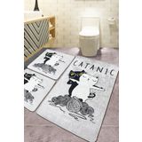Chilai Home Catanic 3'lü Set Banyo Halısı banyo