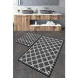 Chilai Home Chain Djt 2'li Set Banyo Paspası Kaymaz Tabanlı Banyo Halısı Klozet Takımı