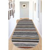 Chilai Home Cheate Renkli Oval Dekoratif Halı Djt, 80 x 200