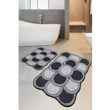 Chilai Home Ciorcail 2li Set Banyo Halısı Djt Yıkanabilir Kaymaz Taban Paspas Klozet Takımı