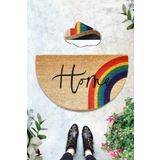 Chilai Home Coco Albergo 45x75 cm Doğal Koko Kıl Paspas