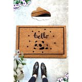 Chilai Home Coco Baby Panda Doğal Koko Paspas,40x60 Cm Kıl Kapı Önü Paspası - 40 x 60 cm - Renkli