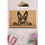 Chilai Home Coco Carmen Koko Kıl Kapı Önü Paspası - 40 x 60 cm - Renkli
