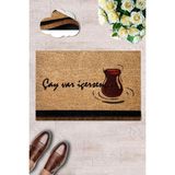 Chilai Home Coco Çay Doğal Koko Paspas 40x60 Cm - 40 x 60 cm - Renkli