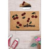 Chilai Home Coco Cherry Doğal Koko Paspas,40x60 Cm Kıl Kapı Önü Paspası - 40 x 60 cm - Renkli