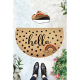 Chilai Home Coco Ciao 45X75 cm Doğal Koko Kıl Paspas,hindistan Cevizi Naturel Kapı Önü Paspası - Çok Renkli - 56 x 75 cm
