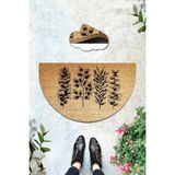 Chilai Home Coco Diesen 45X75 cm Doğal Koko Kıl Paspas,hindistan Naturel Kapı Önü Paspası - Çok Renkli - 76 x 75 cm