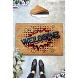 Chilai Home Coco Effet Doğal Koko Paspas,40x60 Cm Kıl Kapı Önü Paspası - 40 x 60 cm - Renkli