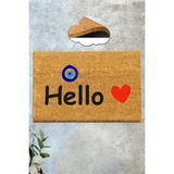 Chilai Home Coco Evil Mat Doğal Koko Paspas,40x60 Cm Kıl Kapı Önü Paspası - 40 x 60 cm - Renkli