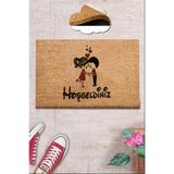 Chilai Home Coco First Love Doğal Koko Paspas,kıl Kapı Önü Paspası - 40 x 60 cm - Renkli