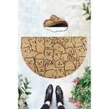 Chilai Home Coco Galia 45X75 cm Doğal Koko Kıl Paspas,hindistan Cevizi Naturel Kapı Önü Paspası - Çok Renkli - 45 x 75 cm