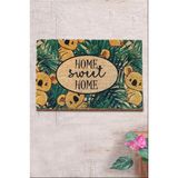 Chilai Home Coco Greenkoa 40X60 cm Doğal Koko Kıl Paspas,hindistan Naturel Kapı Önü Paspası - 40 x 60 cm - Renkli