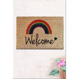 Chilai Home Coco Haull 40x60 cm Doğal Koko Kıl Kapı Önü Paspası