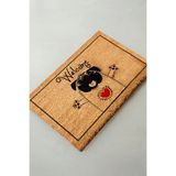 Chilai Home Coco Hug Pug Doğal Koko Paspas,40x60 Cm Kıl Kapı Önü Paspası