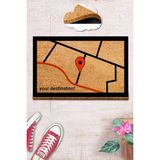 Chilai Home Coco Itineran Doğal Koko Paspas,kıl Kapı Önü Paspası - 40 x 60 cm - Renkli