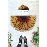 Chilai Home Coco Mirasol 45X75 cm Doğal Koko Kıl Paspas,hindistan Naturel Kapı Önü Paspası - Çok Renkli - 66 x 75 cm