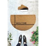 Chilai Home Coco Monno 45X75 cm Doğal Koko Kıl Paspas,hindistan Naturel Kapı Önü Paspası - Çok Renkli - 45 x 75 cm